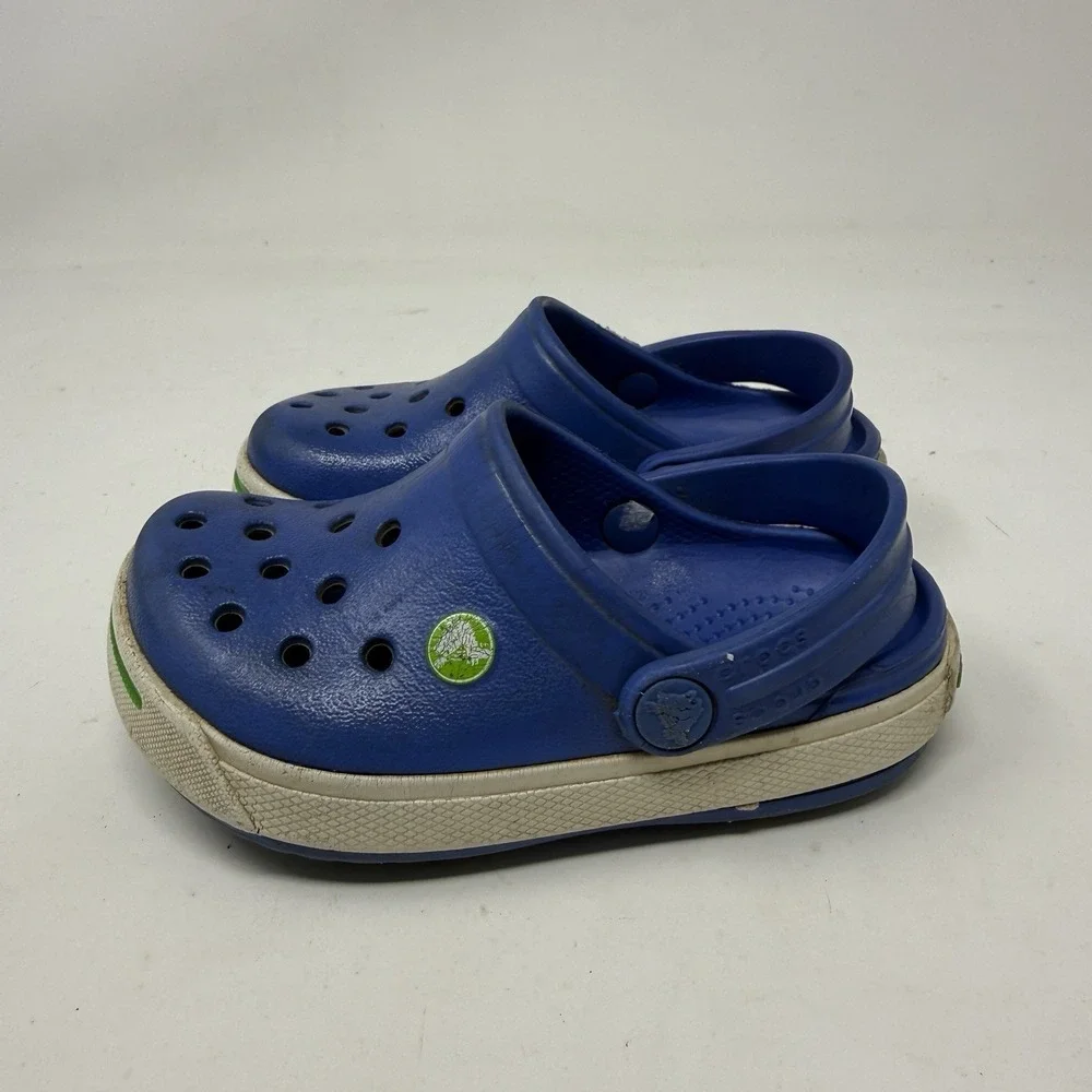 Crocs Bayaband Youth Kids Clogs Toddler  Size C 6/7 Blue Water Friendly Comfy